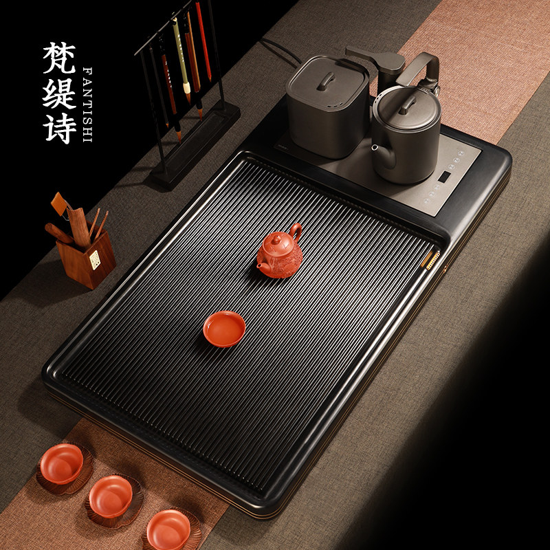 梵缇诗德国电木茶盘家用全自动烧水壶一体简约办公用茶台功夫茶具,餐饮具,茶盘,淘宝优惠券,粉丝福利购,淘宝优惠卷