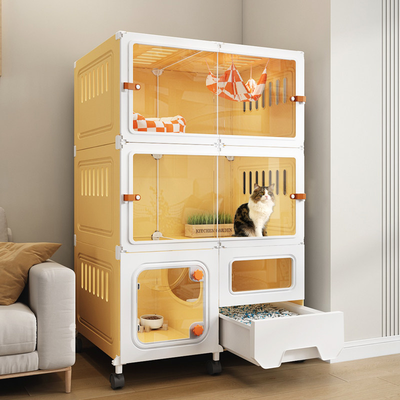 猫笼子家用室内别墅一室一厅一卫大空间猫窝带厕所一体小户型猫屋,宠物/宠物食品及用品,猫笼子/猫别墅,淘宝优惠券,粉丝福利购,淘宝优惠卷