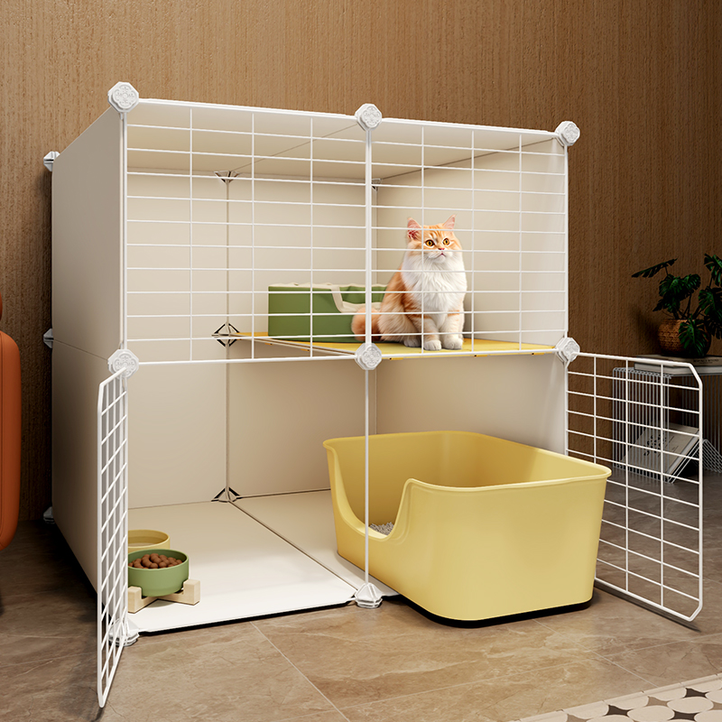 猫笼子猫厕一体不占地两层猫屋猫窝家用室内猫咪笼子猫别墅猫空笼