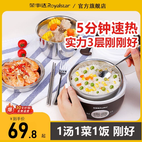 Rongshida Electric Hot Rice Box Круглая заглушка -в заглушке -в нагревании горячего риса на пару рис -самоотра