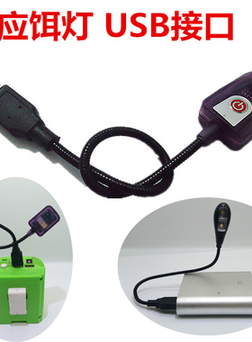 USB插头通用感应饵灯钓鱼夜钓灯轻便料灯感应灯红光驱蚊灯包邮