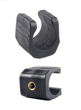 蓝光钓鱼灯18650LED强光手电筒U型夹三脚架夹子自行车灯夹子配件