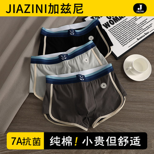 男士内裤纯棉抗菌平角透气短裤头