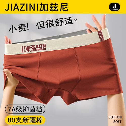 内裤男款纯棉抗菌四角裤平角短裤
