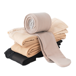 黑透肤光腿神器春秋冬款裸感假透肉丝袜女空姐灰加厚绒打底连裤袜