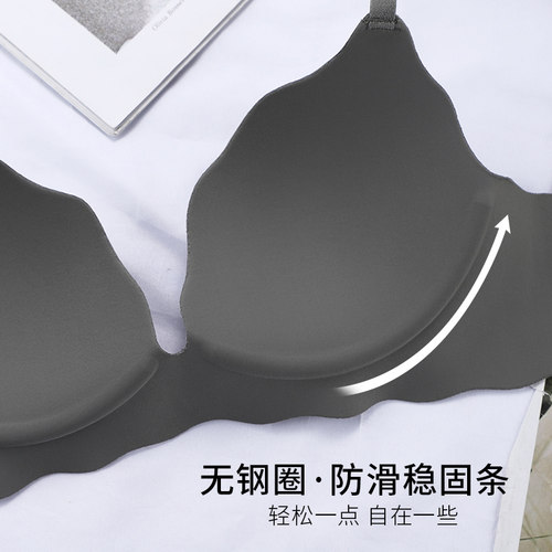 内衣女小胸聚拢无钢圈无痕学生高中生加厚上托胸罩收副乳文胸少女