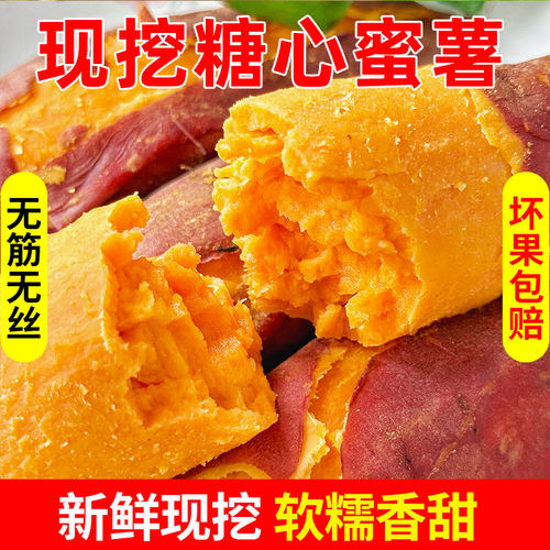 新鲜现挖红薯超甜糖心蜜薯