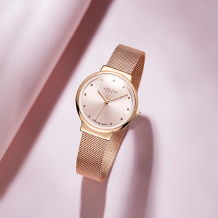 聚利时旗舰店官网手表女ins风百搭显白女表初高中学生钢带手表426