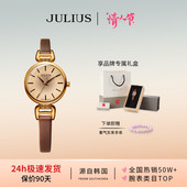 聚利时手表女正品 纤细时尚 复古镶钻学生女表石英百搭手表925