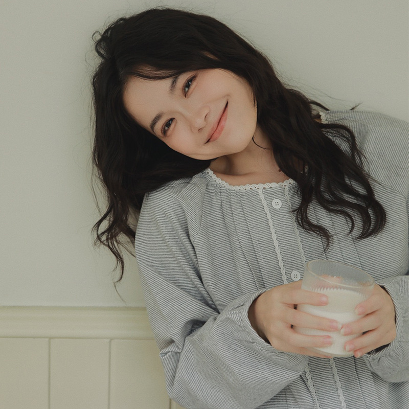 2025日系女士睡衣春秋冬季纯棉磨毛绒布加厚全棉大码家居服INS