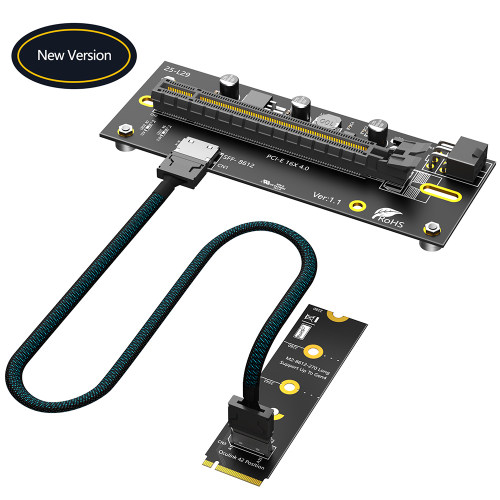 M.2 NVME Key M转Oculink SFF-8611/8612外接显卡转接卡/延长线