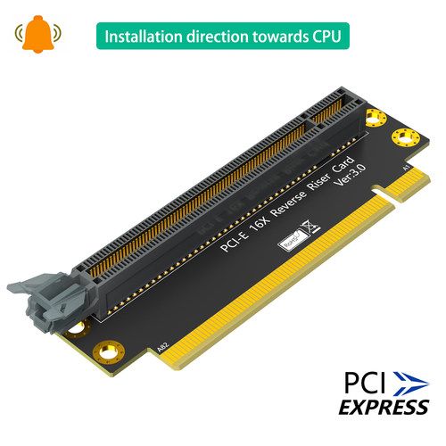 显卡2u机箱pcie  x16 90度 转接卡PCIE3.0 反向扩展卡