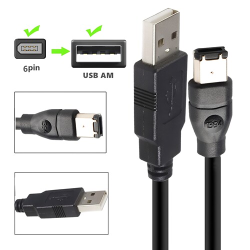 USB转1394标准铜线USB转1394