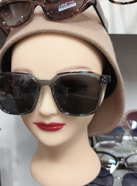 休闲大框韩国小众TR90偏光墨镜男女网红素颜街拍复古太阳眼镜潮轻