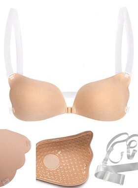 Silicone Bras Push Up Bra Women Front Tie Lingerie Strapless