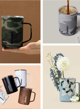 美国corkcicle酷仕客潮牌Coffee Mug咖啡杯手柄双层马克杯475ml