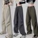 直筒户外登山休闲速干束脚伞兵运动长裤 美式 女秋高腰阔腿裤 裤 工装