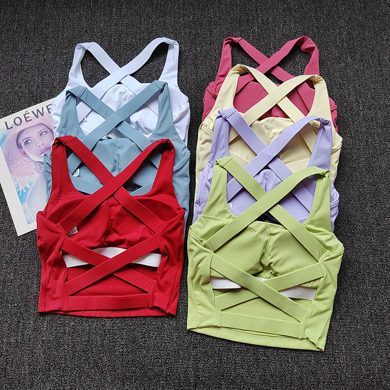 高强度运动内衣女交叉健身背心防震瑜伽训练收副乳文胸普拉提美背,运动服/休闲服装,运动文胸,淘宝优惠券,粉丝福利购,淘宝优惠卷