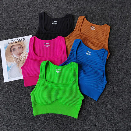 高强度运动一体内衣女跑步防震聚拢透气外穿健身背心训练瑜伽文胸