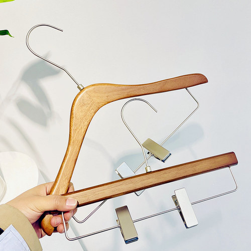 logo定制服装店专用衣架裤夹