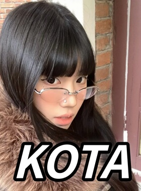 KOTA眼镜椭圆半框防蓝光男女款