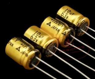 Panasonic松下乐声老款 黄金甲三菱标音频发烧耦合电解电容63V10UF