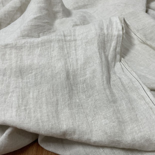 布久以逅麻料肌理亚麻质朴茶服袍子布料裤子外套连衣裙面料  茶艺