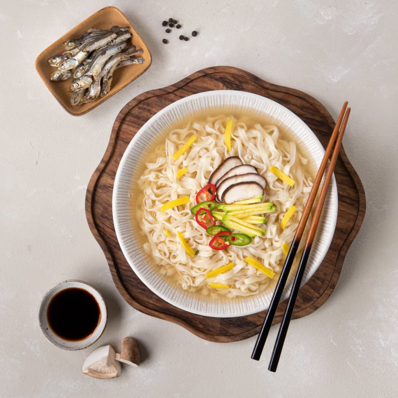 韩国农心小银鱼刀削面方便速食