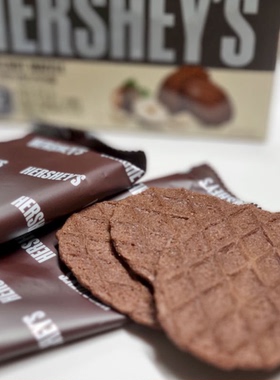 韩国西洲榛子味华夫饼干焦糖华夫饼零食浓厚巧克力华夫饼薄脆饼干