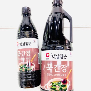韩国进口清净园鲜味酱油做汤用酿造酱油调味提鲜酱油佐餐烹调调味