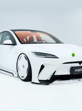 适用于特斯拉MODEL3焕新改装包围套件龙潮MAX大包围前杠中网后唇