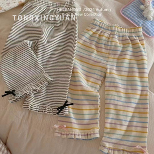 子宝宝秋装 童星圆女童打底裤 儿童外穿洋气裤 薄款 弹力 春秋新款