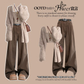 美拉德废土风韩系通勤穿搭职业套装 搭配一整套针织 女2025秋装