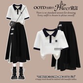 半身裙 一整套学院风新中式 夏日出游独特绝美套装 裙2025超火夏装