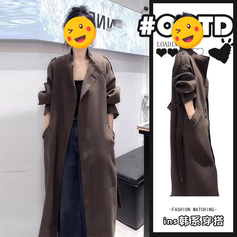 御姐轻熟风气质风衣女2025秋冬新款时尚显瘦高级百搭宽松大码外套,女装/女士精品,常规大码外套,淘宝优惠券,粉丝福利购,淘宝优惠卷