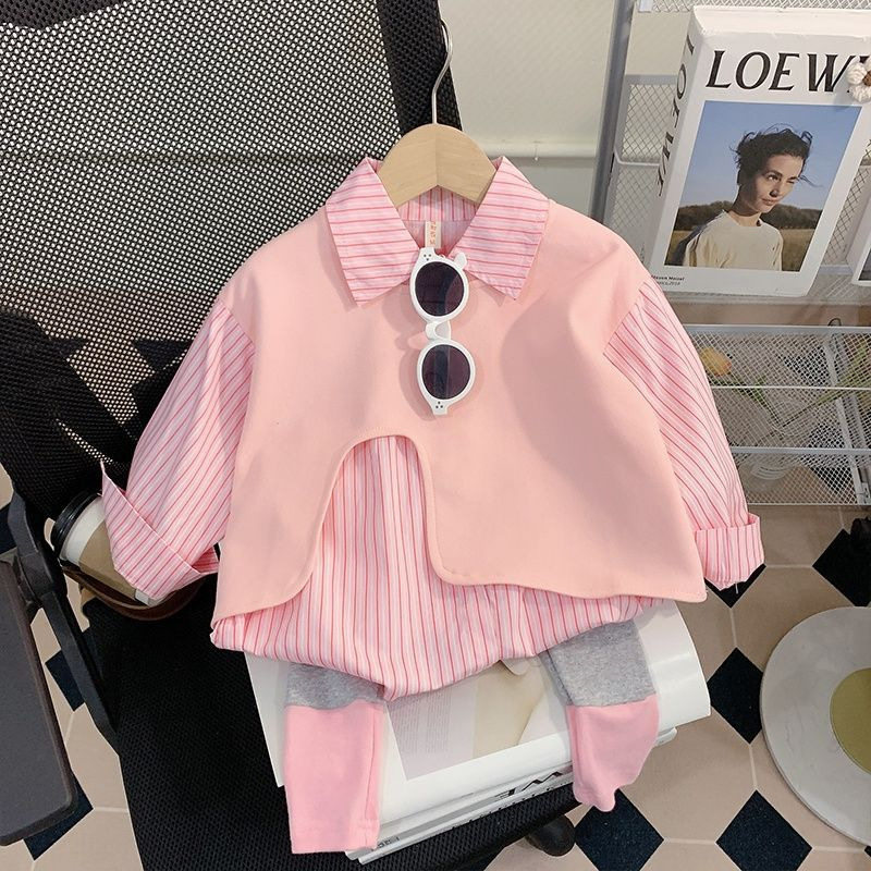 女童秋装套装2025新款儿童衬衫打底裤宝宝洋气两件套时髦小童,童装/婴儿装/亲子装,衬衫,淘宝优惠券,粉丝福利购,淘宝优惠卷