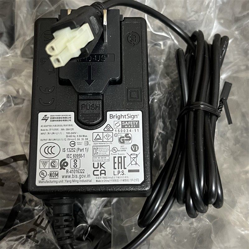 飞塔FortiGate FG-40F 12VDC3A防火墙WA-36M12R电源适配器DC12V3A