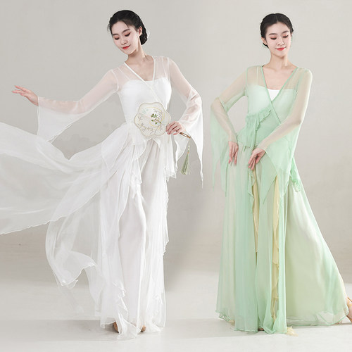 古典舞蹈服女飘逸身韵纱衣练功服