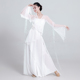 古典舞仙气身韵白色纱衣女中国舞练功服飘逸裙裤 前世今生 演出服装