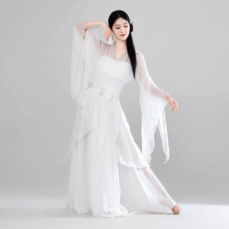 古典舞蹈服女飘逸身韵大袖衫纱衣渐变古风大摆裙仙气中国舞演出服