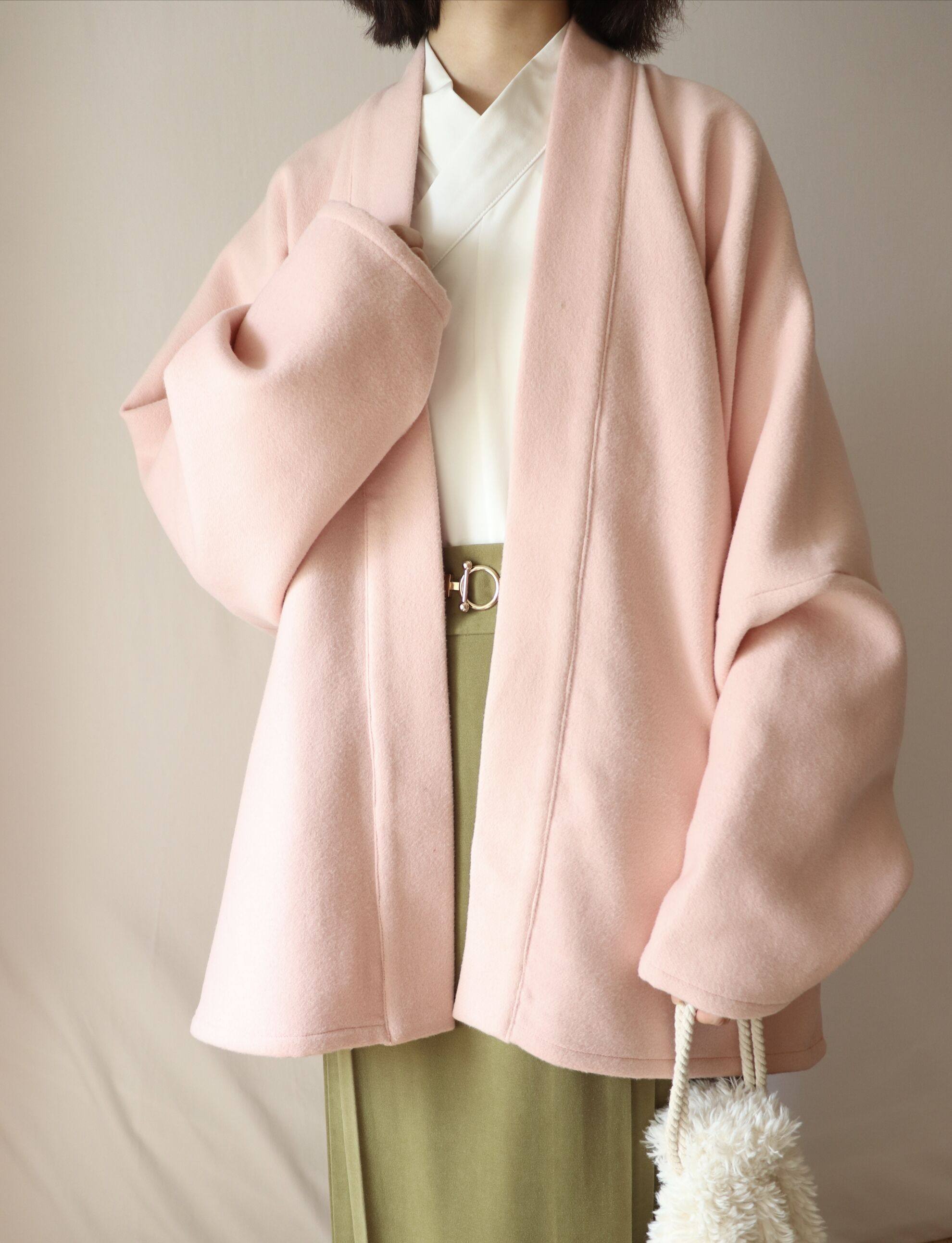 SHANG SHANG ZHE HUA 애프터눈 티 오리지널 송 왕조 스트레이트 칼라 더블 옆을 터놓은 부분 항공기 소매 짧은 셔츠 짧은 재킷 모직 일일 HANFU