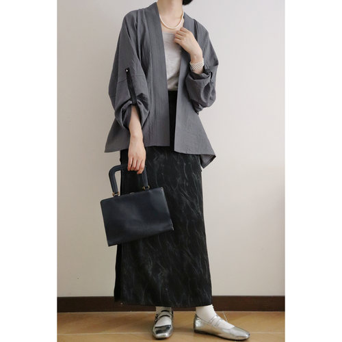 七夕汉服清冷宋制天丝飞机袖旋裙