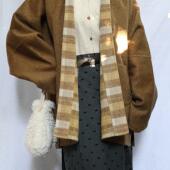 两面穿宋制对襟毛呢双面呢飞机袖 裳裳者华 格纹 纯手工纤边秋冬