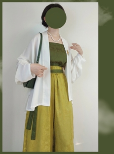 裳裳者华 郁金香 2025春夏秋改良宋制汉服日常松紧提花宋裤阔腿裤