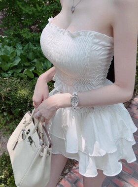 白色小吊带女夏韩系超火内搭打底抹胸上衣设计感小众外穿美背背心