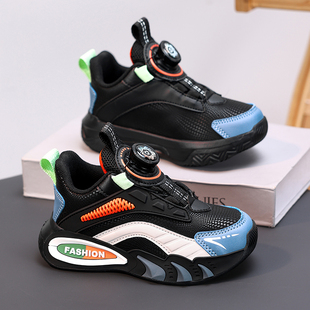 品牌男童鞋子春秋款中大童透气网鞋小学生防臭休闲跑步儿童运动鞋