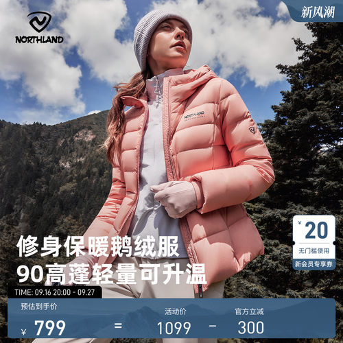新款防风防泼水可升温鹅绒羽绒服