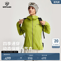 NORTHLAND诺诗兰男女同款赤云20元气衣防泼水保暖双层绒短款外套