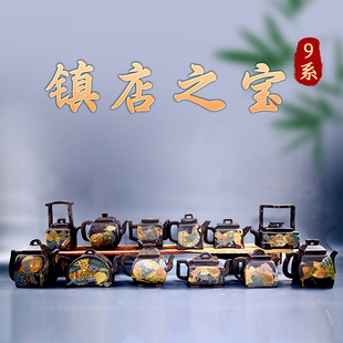 【滇匠紫陶店镇店之宝】云南建水紫陶茶壶纯手工十二生肖方壶