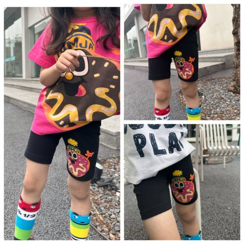 新款jam童装日系男女童骑行裤